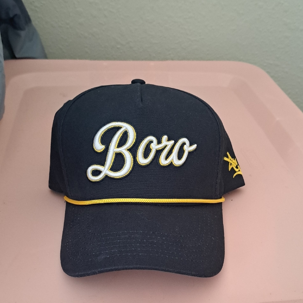 Mens Gold Rope Boro Truckers Cap with Gold Embroidery